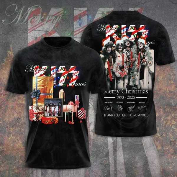 Kiss Band Cool Casual Fun Street Wear Hip Hop 3D Print Men/Women Short Sleeve T Shirt Oversized O-Neck Tee Top Mens ClothesXJ250318