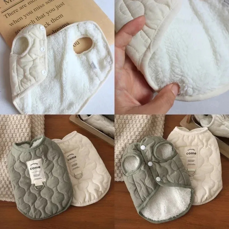 Multi dog winter warm vest jacket suitable for small and mediumsized dogs puppy vests clothing cotton pet jackets 250318