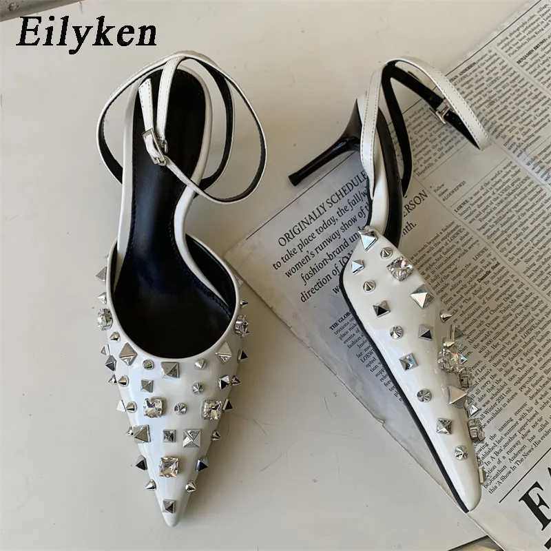 Eilyken Newly Design Pointed Toe Wen Pumps Sandals Sexy Buckle Stripping Party High H Fem Shoes Y250317