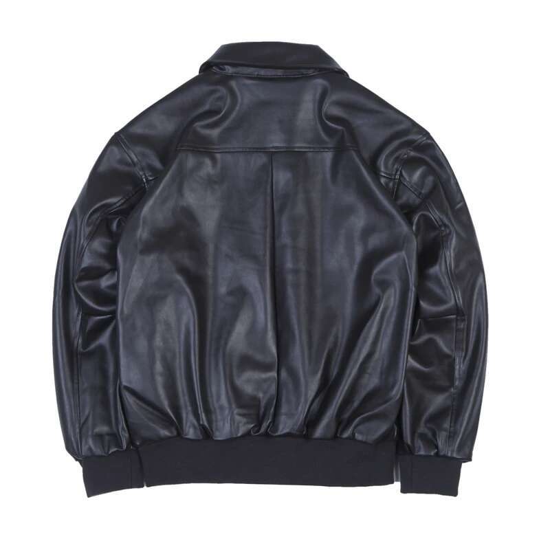 High Quality A-2 Leather Military Tactical Male Army Flight Bomber Jacket Baseball Varsity College Pilot Air Force Coat For Men