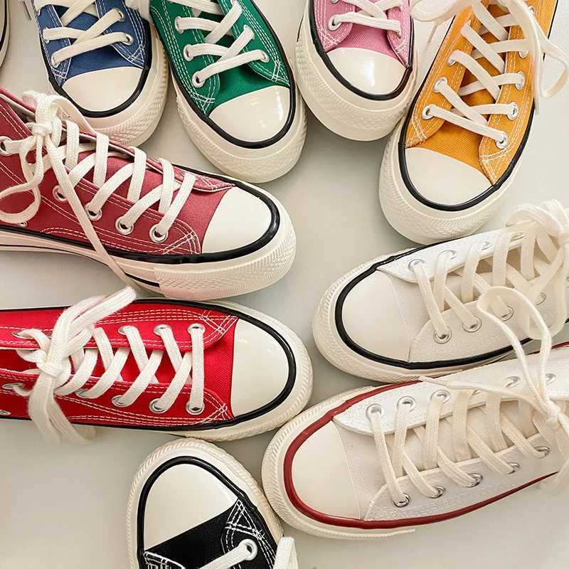 Wen Canvas Sneakers Casual Flat High-cut White Shoes Unisex Skateboard Shoes Vcani Couple Shoes Women Y250318