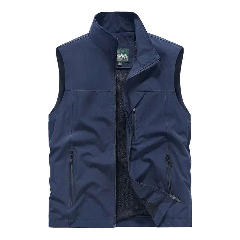 New Men Spring Outdoor Tactical Men's Sleeveless Waistcoat Multiple Pockets Plus Size Male Fishing Vest Outwear