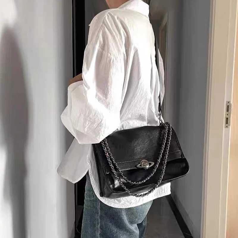 Sle Messenger Bags For Wen Luxury Designer Handbag And Purse 2024 New In PU Vintage Sequi Chain Underarm Shoder Z250318