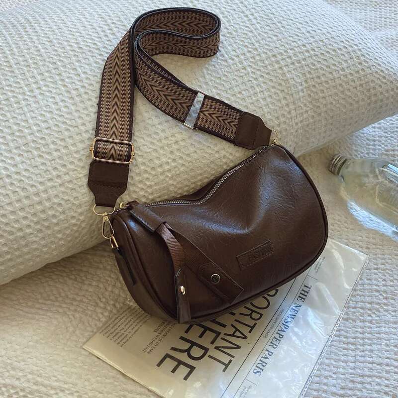 Strap Shoulder Wide Women's Daily Used, Fashion Boston Crossbody Bags Commuting, Ladies Designer Handbags For Gift Used, Fashionable handbag Comm