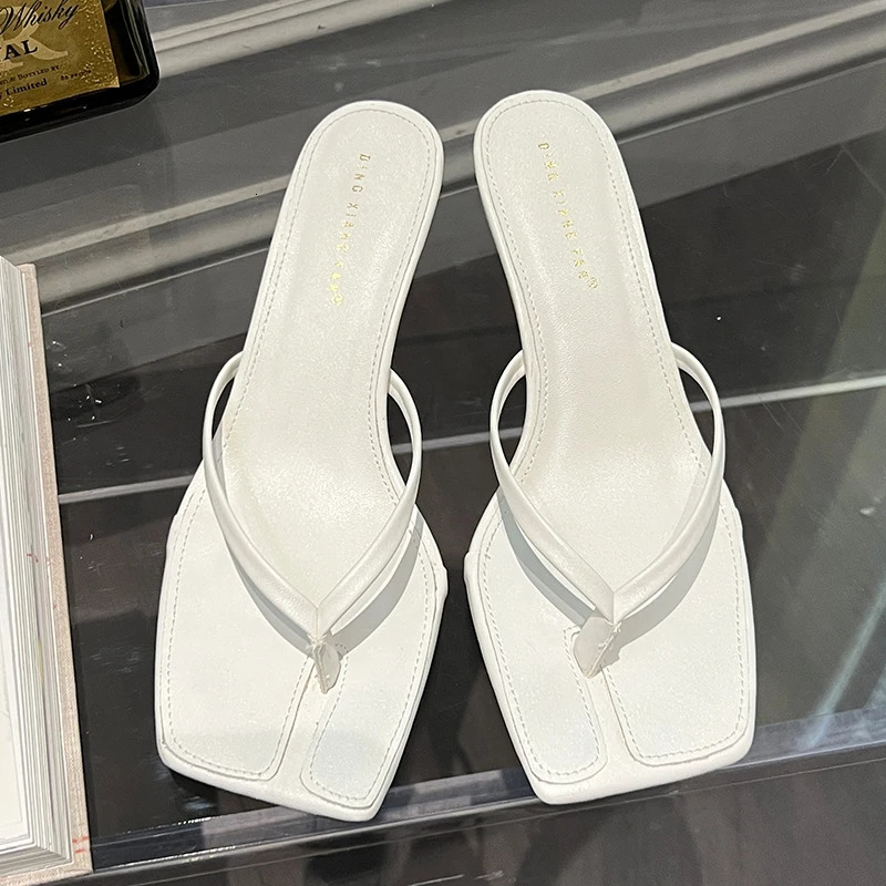 Female Summer Sexy Heels Sandals Slides Ladies Shoes Fashion Women Pumps Flip Flops High Heels Slippers Shoes 250317