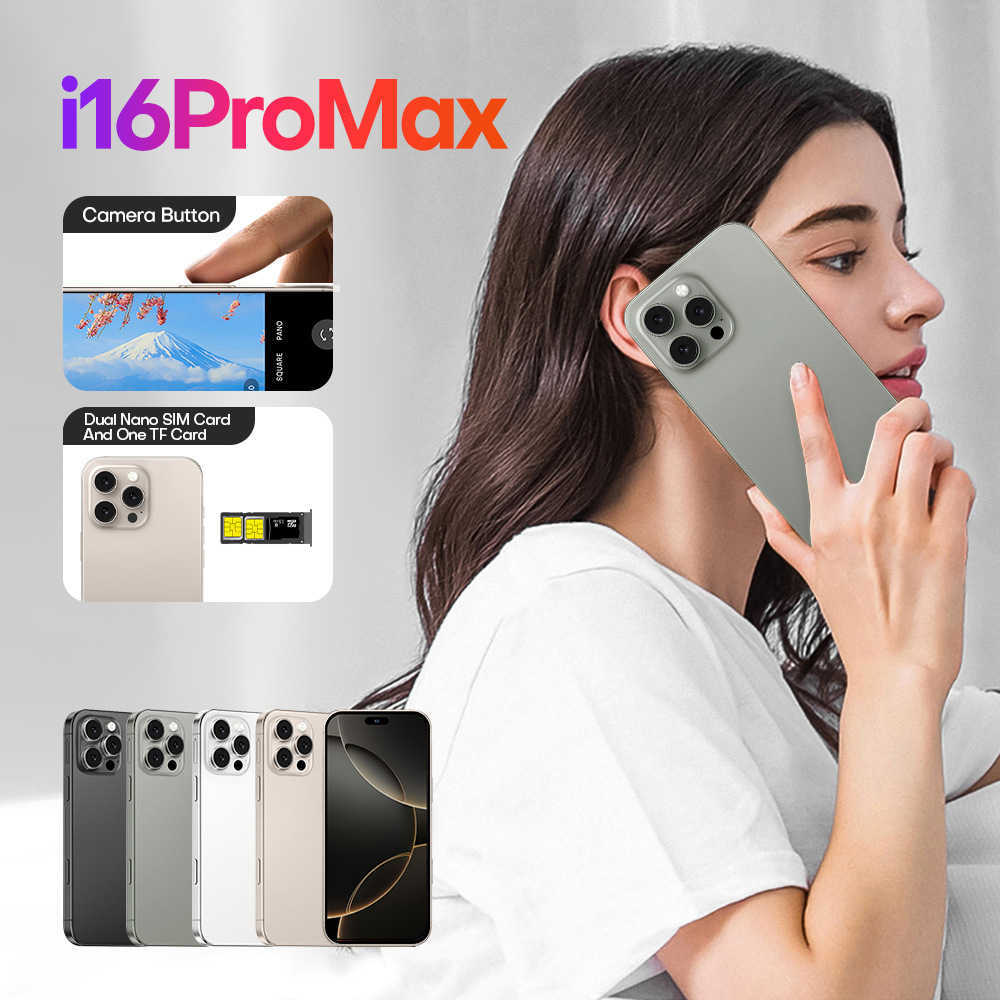 Smartphone Phones New i16ProMax phone 4+64G true 4G full network 6.73-inch screen Android 10 selling z250319