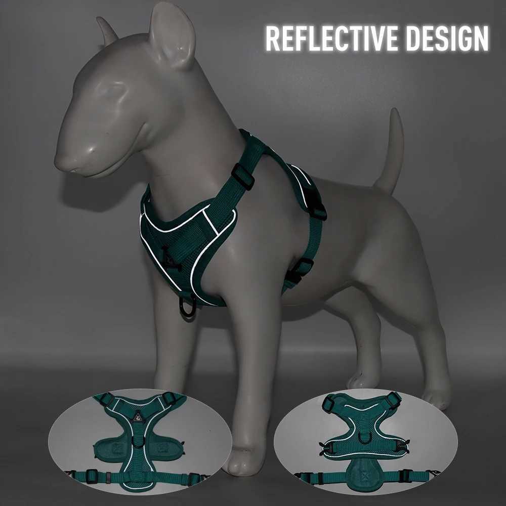 Dog Cat Harness Escape Proof Breathable Leash for Walking Outdoor Easy Control Pet Dog Cat Leash Reflective HarnessT250318