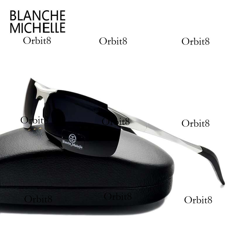 High Quality Ultra-Light Aluminum Magnesium Sport Sunglasses Polarized Men UV400 Rectangle Gold Outdoor Driving Sun Glasses