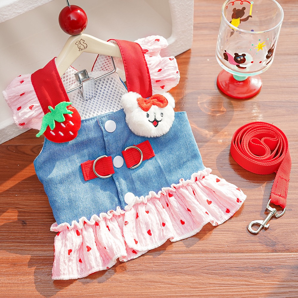 Dog Dresses, for Small Dog Girl Puppy Lace Princess Dress Cat Outfit Pet Costume for Kitten
