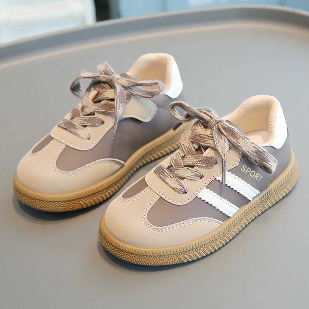 PU Leather Childrens Shoes 2025 Trend Fashion Boys and Girls Sports Shoes Ergonomic Anti slip Childrens Sports Shoes Casual ShoesXJ250318