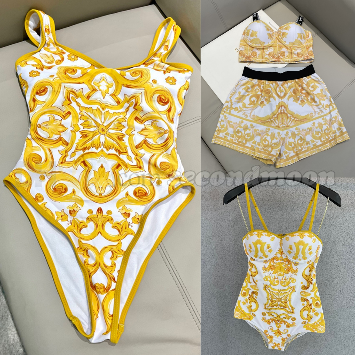 One Piece Swim Suit Women High Waist Swimwear Designer Print Bathing Suit Breathable Backless Beach Wear