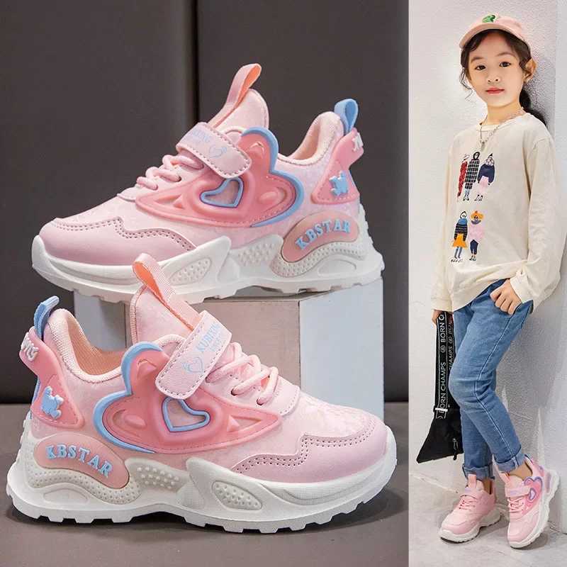 Girls double net sports shoes spring and autumn new sled comfortable casual shoes childrens soft soled running shoesXJ250318
