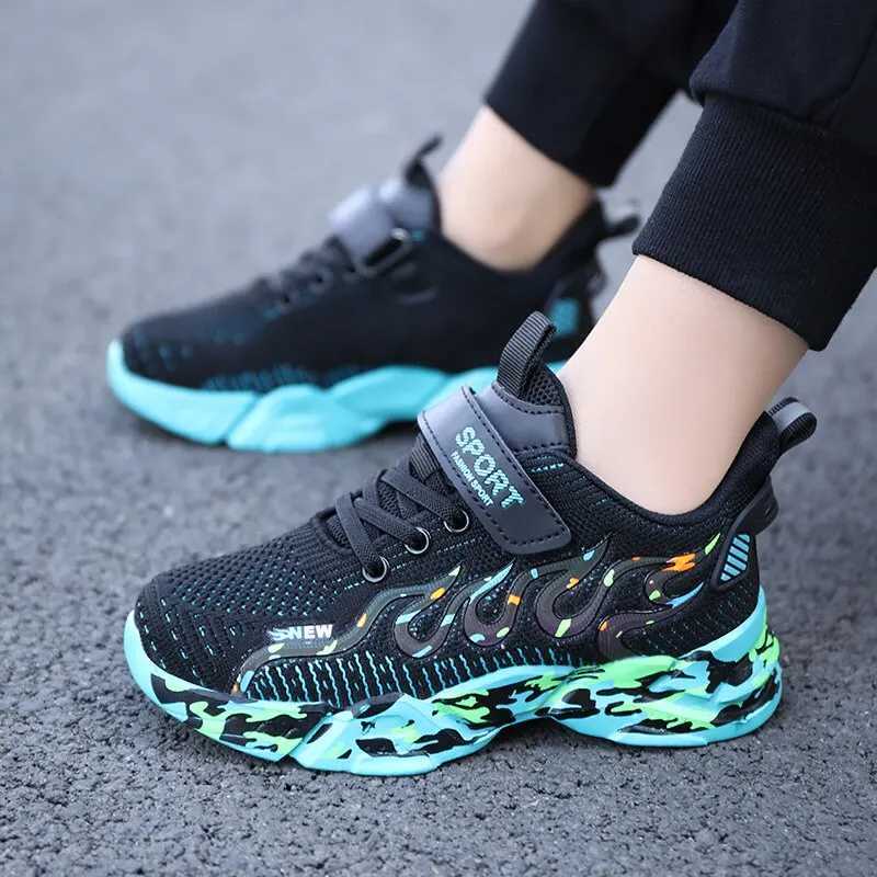 New childrens shoes childrens fashion boys running sports shoes anti slip lightweight sports childrens shoes qualityXJ250318