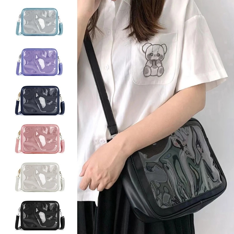 Cute-Lolita Purse-Satchel Girl Ita Bag Women Transparent Crossbody Bag 250318