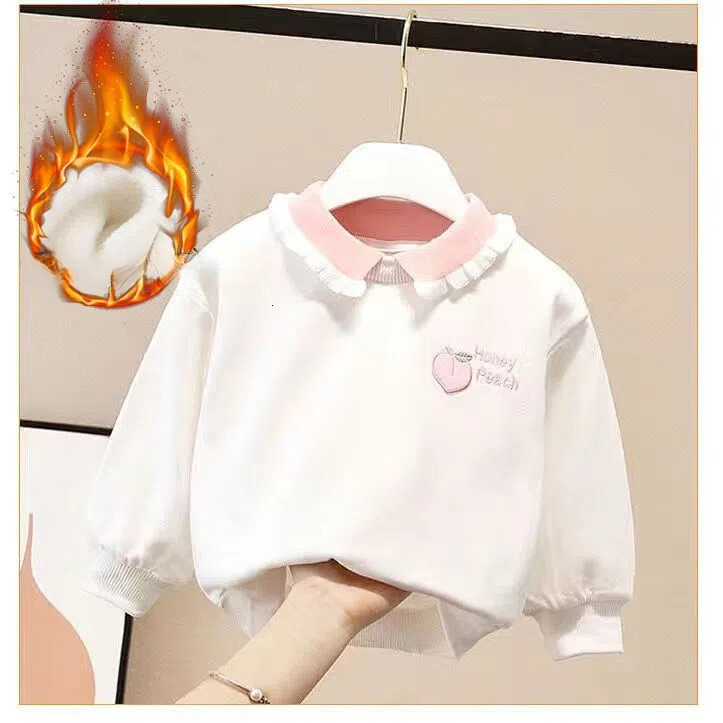 Ddmyshoesvip Girls Hoodie And Autumn Loose Fitting Pullover Girls Western Style Long Sleeved T Shirt Korean Version Base Shirt Spring Top Trend