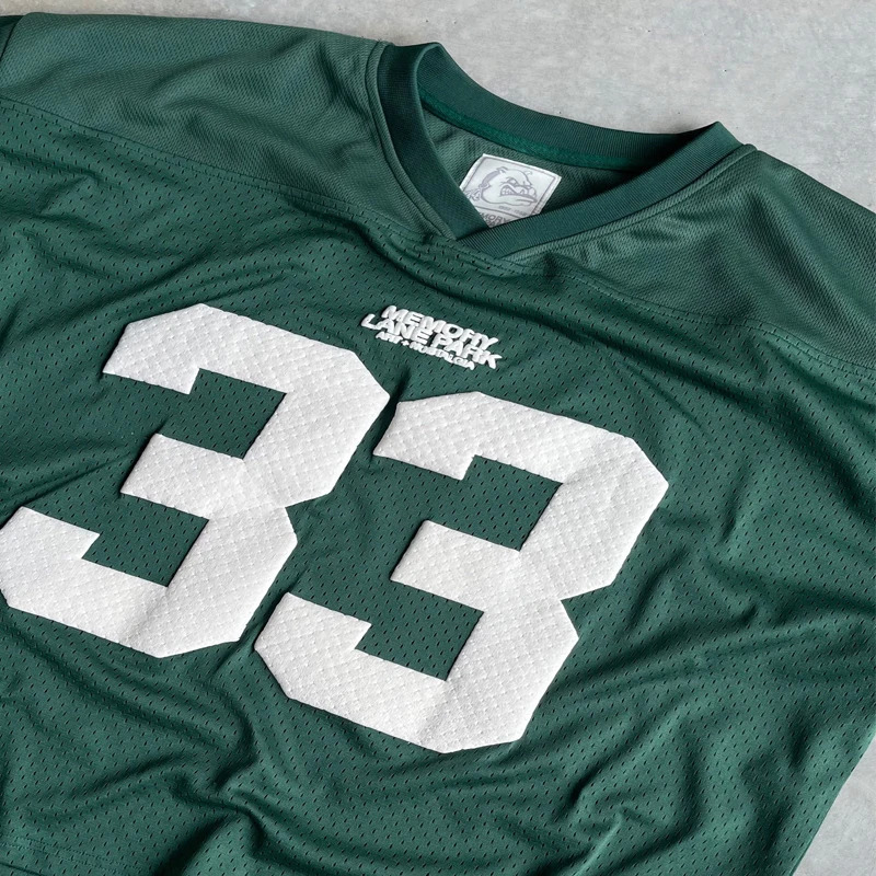Y2K Mesh Jersey Quick Dry T Shirt Breathable Streetwear Men Women Oversized College Sports Wear Unisex Football Training Wear 250317