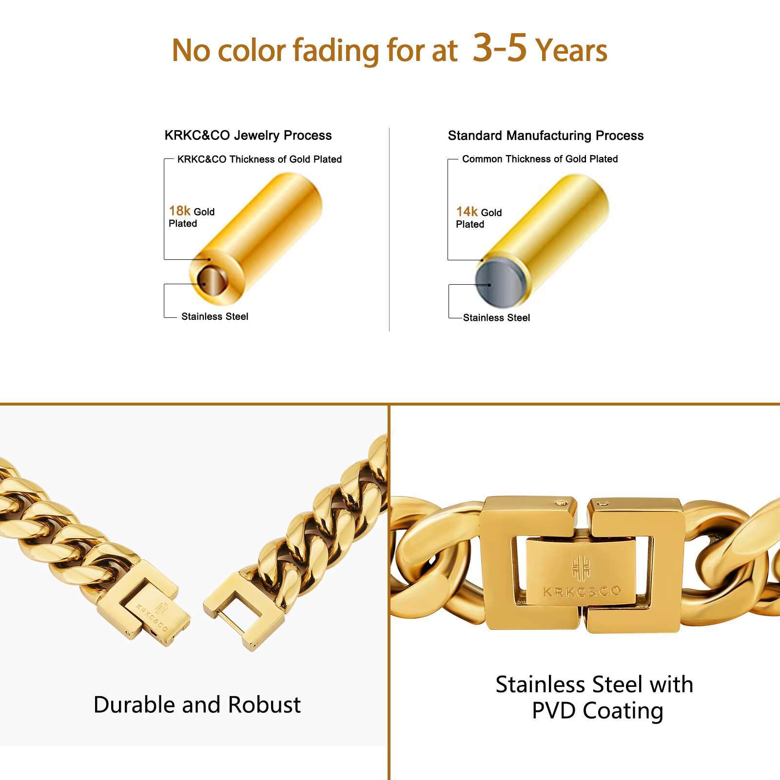 12mm 10mm 8mm thick Miami chain women's jewelry gold-plated stainless steel men's Cuban bracelet Homme