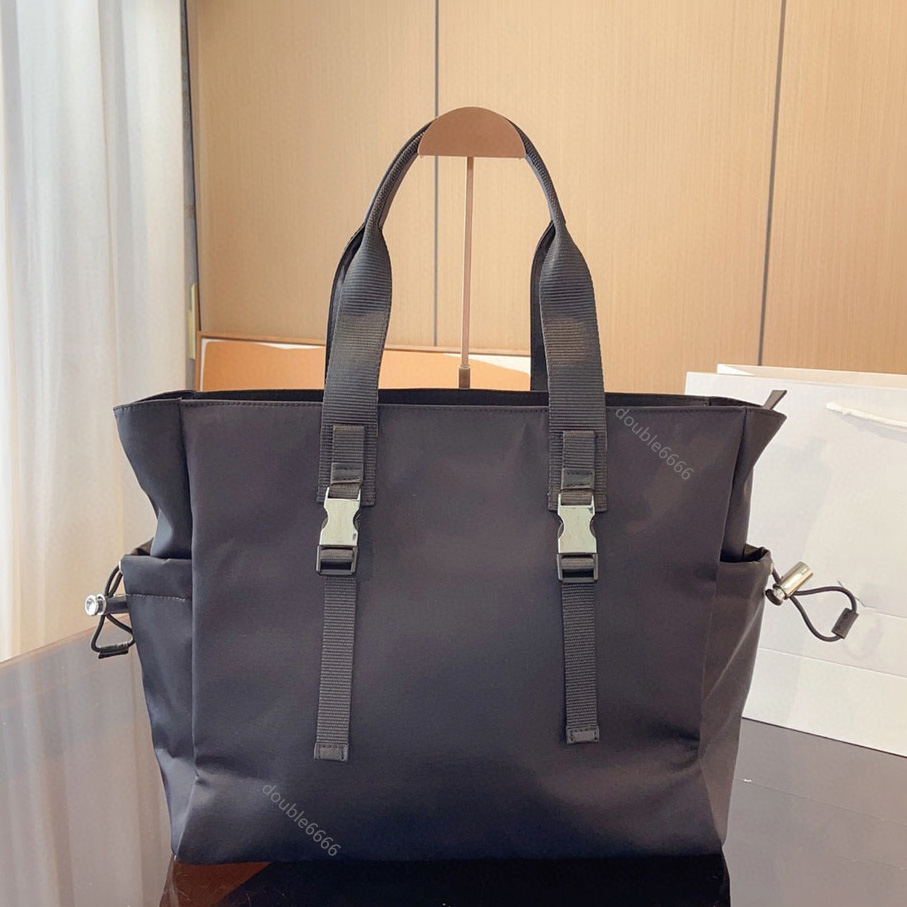 Luxury designer recycled nylon briefcase, men's handbag, shoulder tote bag daily commuter work bag, crossbody bag, shopping bag, outdoor travel bag messenger bag for men