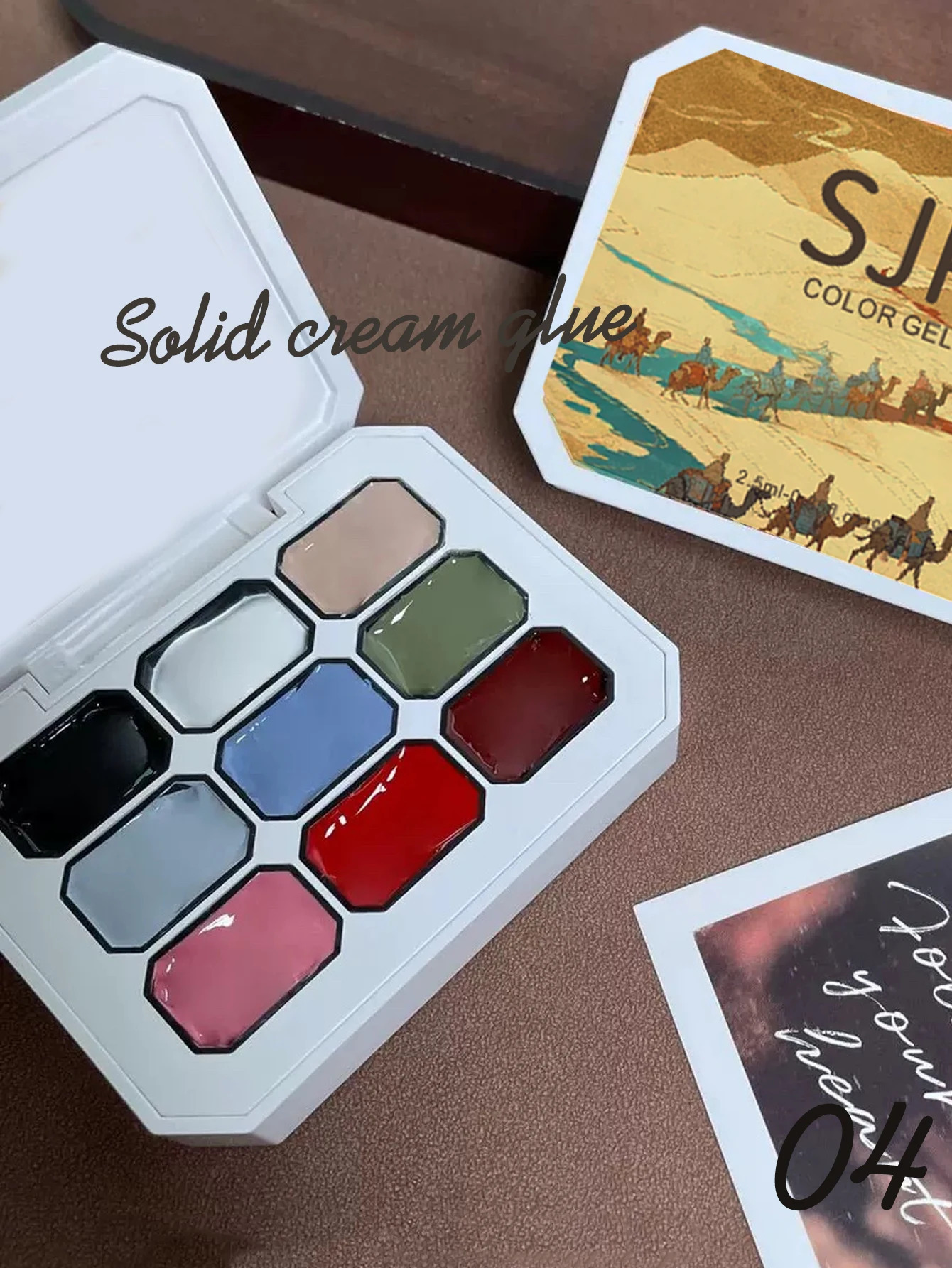 5/9 Colors Solid Nail Polish Palette Peelable UV/LED Polish Lacquer Salon Gel Nail Art Varnish Thanksgiving Gifts 250314