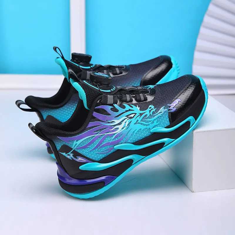 Childrens sports shoes outdoor sports flat comfortable mesh breathable trendy basketball 2025 childrens running shoesXJ250318