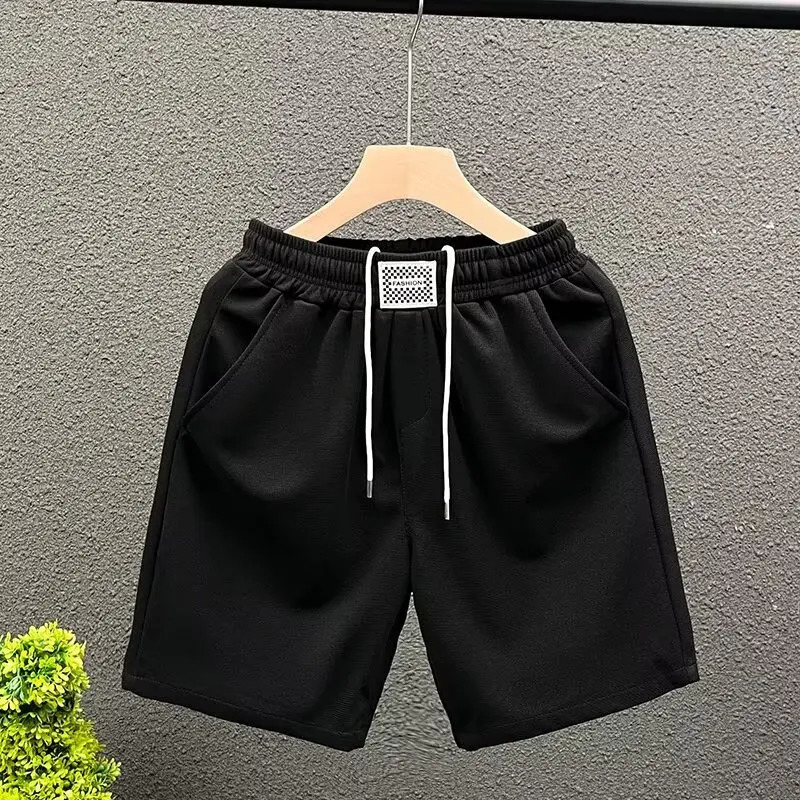 High End Casual Shorts Mens Summer Trend Thin Style Trendy Sports Slim Fit Five Quarter Pants Streetwear Fitness 250317