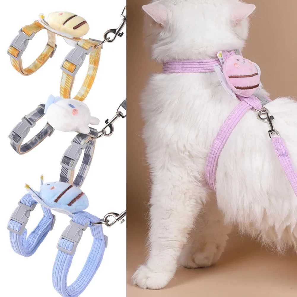 Cat Products Pet Traction New Cute Pattern Comfortable Dog Collar Adjustable Long Strip Pet Safety BeltT250318