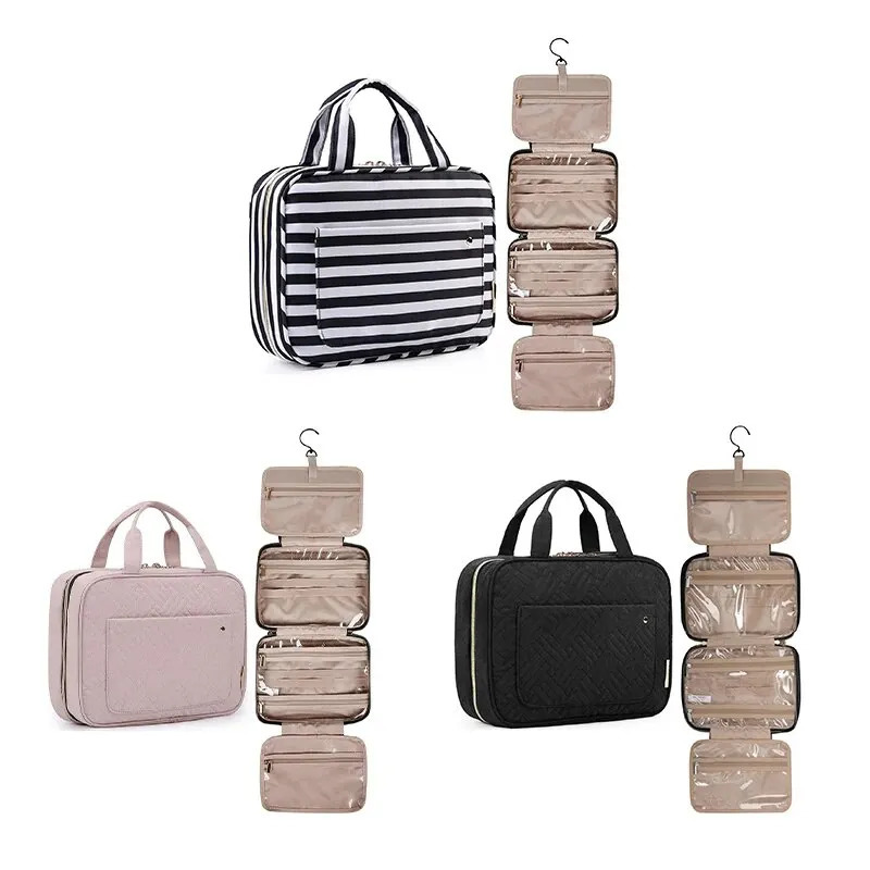 Waterproof Toiletry Bag Handheld Cosmetic Storage Toiletry Set Travel Organizer Bag With Hooks For Men And Women 250314