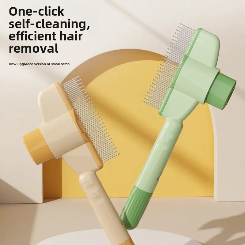 Cat comb knot removal floating hair artwork long pet selfcleaning dog beauty products flea 250318
