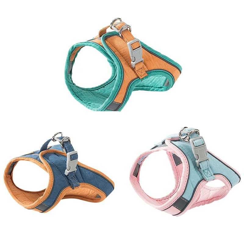 Cat Strap Set Breathable Cat Strap with Reflective Strip Mini Dog Strap Pet Chest StrapT250318
