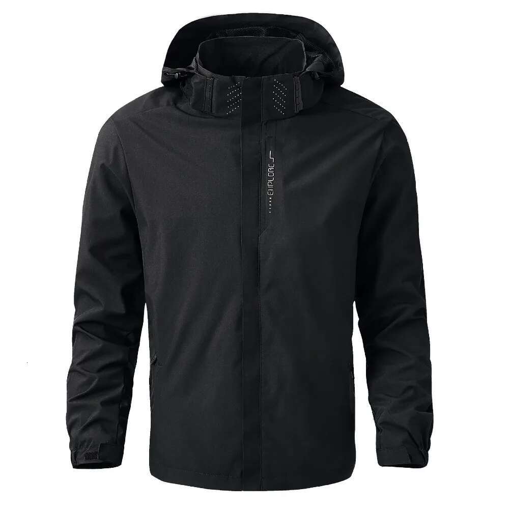 Men's Waterproof Rain Lightweight Outer Hooded Raincoat Hiking Windproof Jacket Climbing Outdoor Jackets