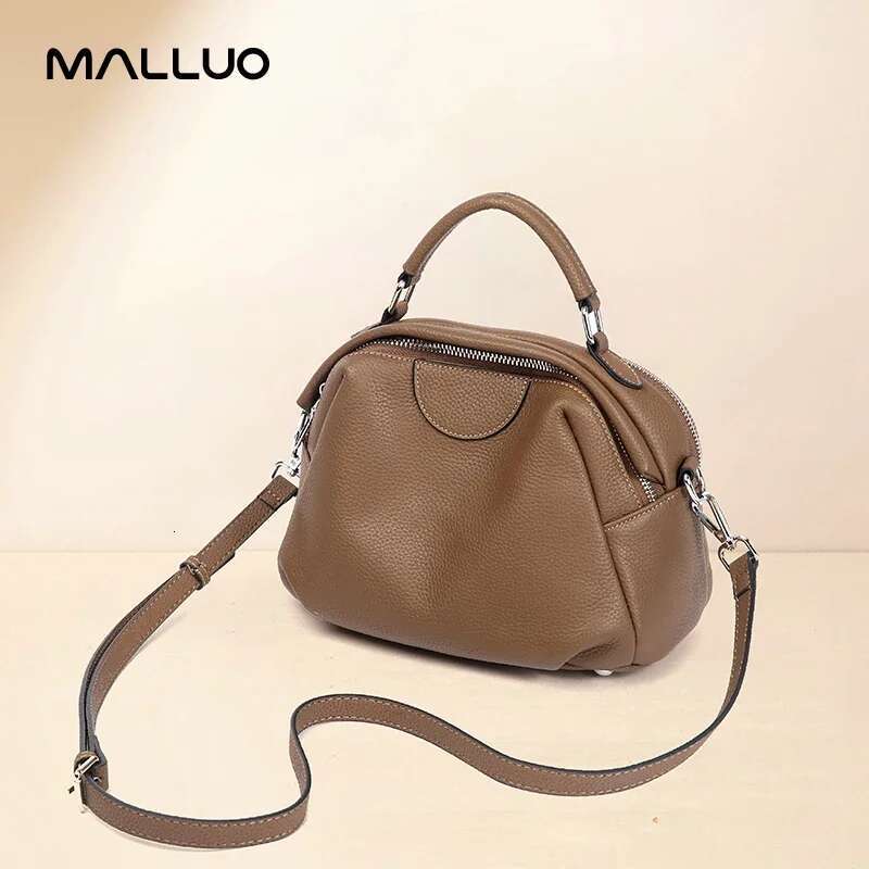 Women Cow Genuine Leather Crossbody Bag Female Cowhide Designer Shoulder Bags Ladies Casual Retro Commuting Handbag Lady