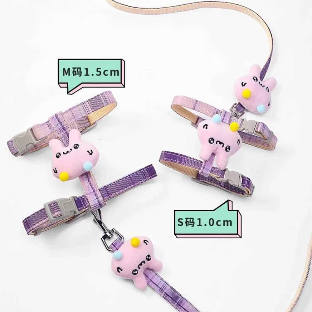 Adjustable cat strap pet anti separation traction rope cartoon double-layer dog harness pet outdoor equipmentT250318