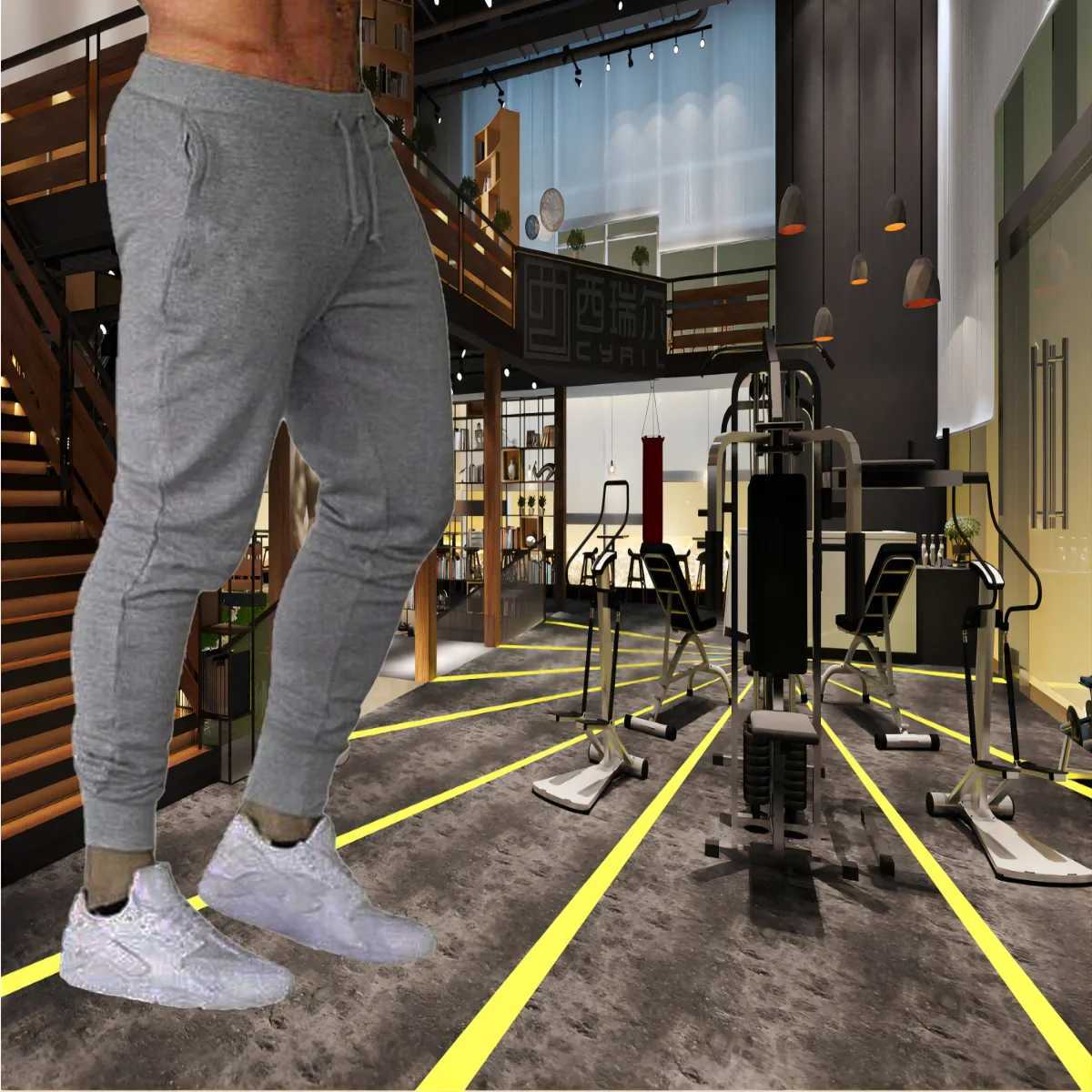 Mens Sport Pants Running Pants With Zipper Pockets Soccer Training Jogging Sports Trousers Fitness Football Leggings Sweatpants W250318