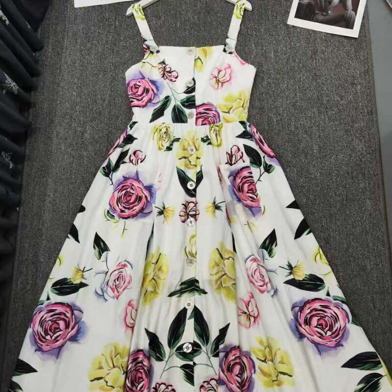 Fengyingying Women's 2025 Spring New Cotton Printed Waist Elastic Half Skirt
