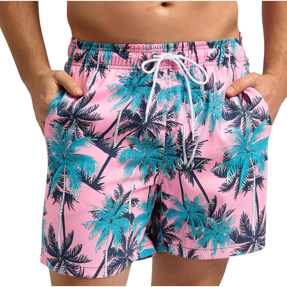 Men's Swim Trunks Quick Dry Shorts with Pockets Fashionable printed shorts