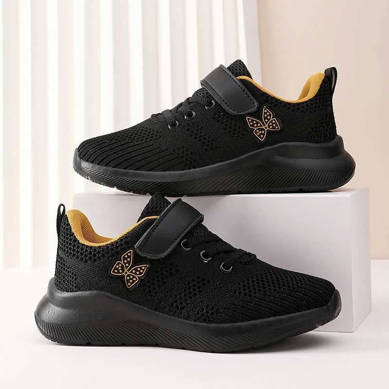 Childrens sports shoes girls breathable casual shoes outdoor sports shoes mesh surface anti slip fashionable running shoes W250318