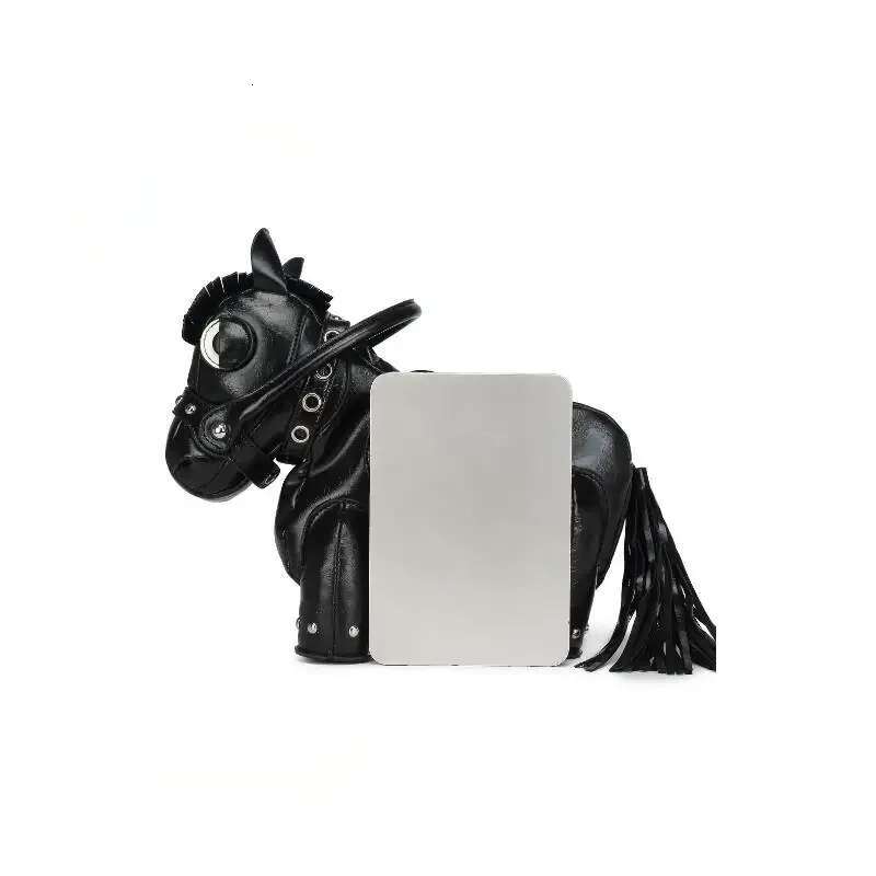 Fashionable And Personalized Design, Pony Shaped Three-Dimensional Handbag, Cute Splicing, Single Shoulder Diagonal Cross Bag