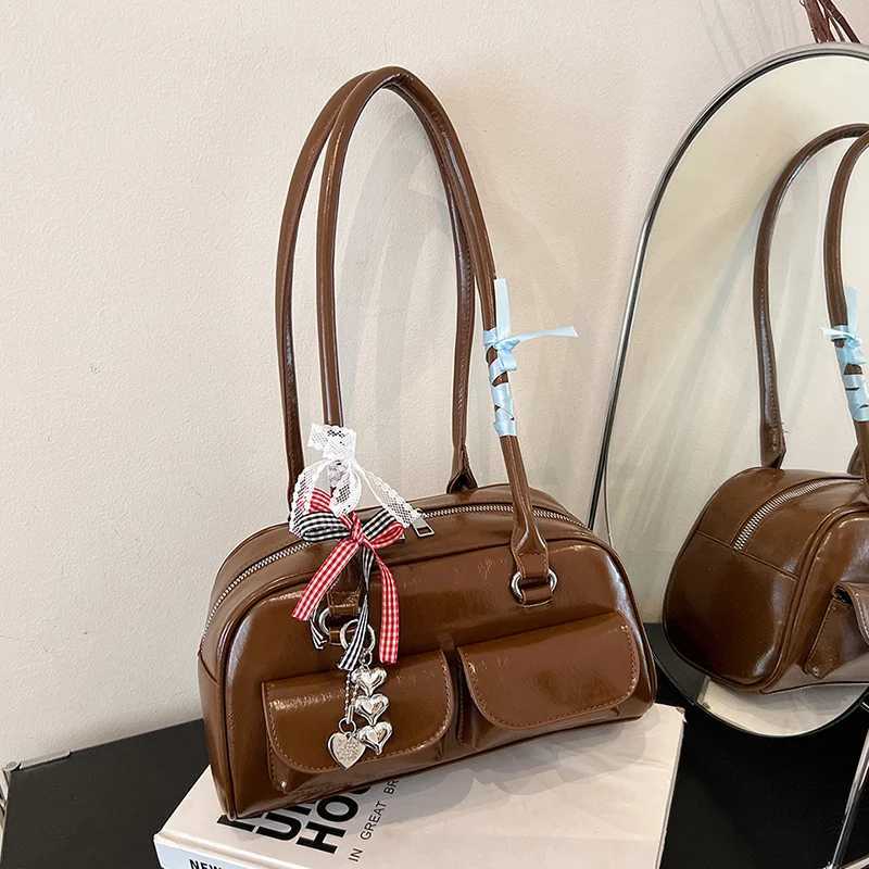 Bowling bag handbags niche armpit large-capacity pocket design bag and Y250318