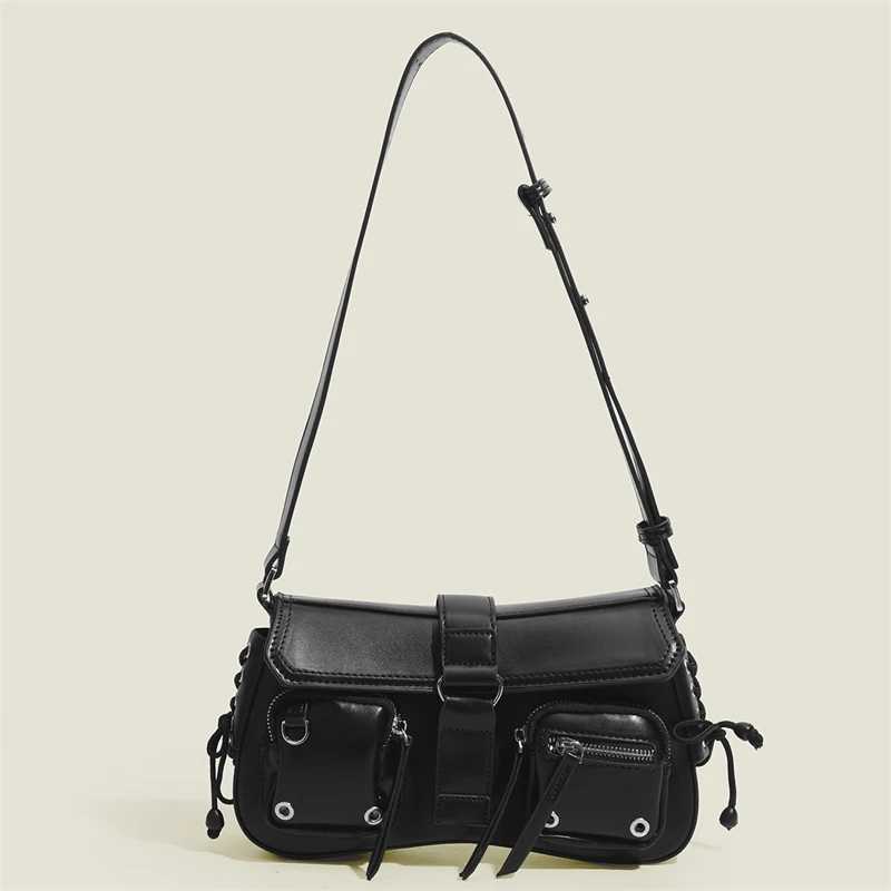 Gothic punk cool lingerie bag hot girl shopping bag Fi design PU leather Fem handbag handbag with zipper Y250318