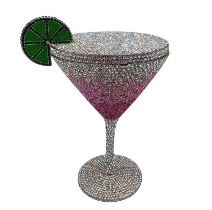 Martin Tail Cup Dia Evening Purse Bag Crystals Bridal Handbag Dinner Clutches Female Jewelry Purses Rhie Bags