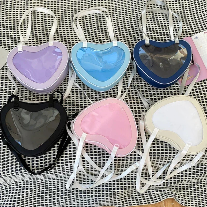 Love Heart Itabag Women 2025 Transparent Crossbody Bags Girls Purses and Handbags Ita Bag for Girls JK Uniform Bag 250318