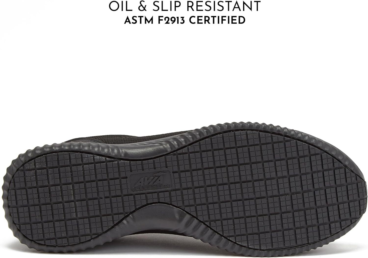 Anchor SR mesh black non slip shoes, suitable for men, waterproof men's work shoes and restaurant or catering service sports shoes - medium or wi
