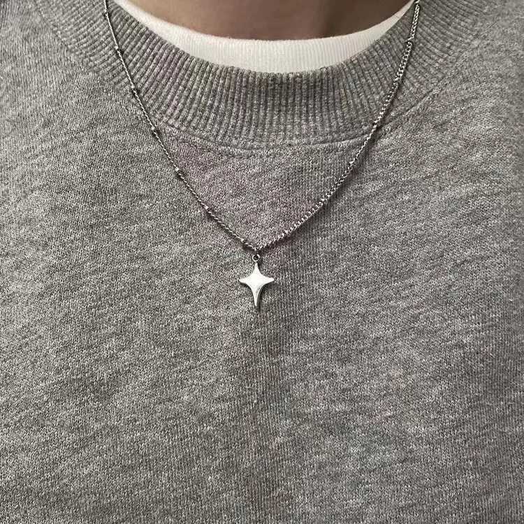 Simple Fashion Star Hollow Necklace Pendant Necklace Jewelry Accessories Womens Fashion Party Necklace W250318
