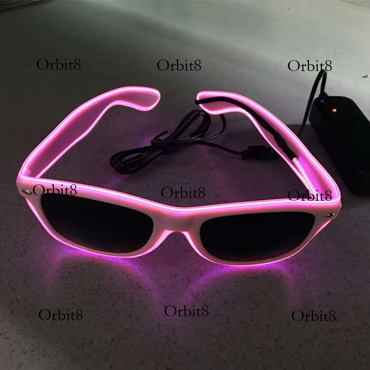 Attractive Colorful Sound Activated EL Wire Led Glowing Luminous Party Glasses for Decoration Gifts