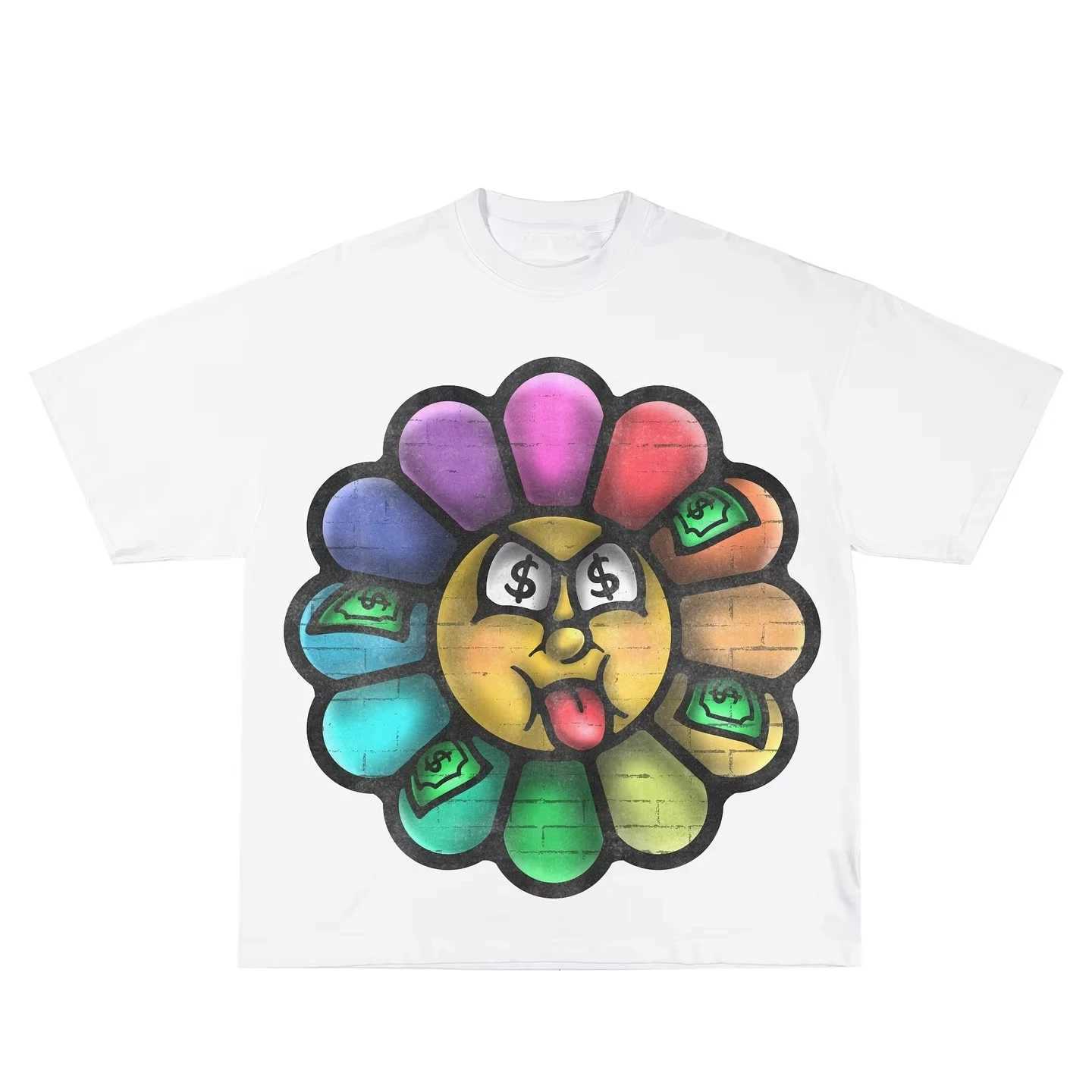 Y2K streetwear big head cartoon printed graphic T-shirt oversized womens casual loose Harajuku short sleeved clothing from the 2000sXJ250318