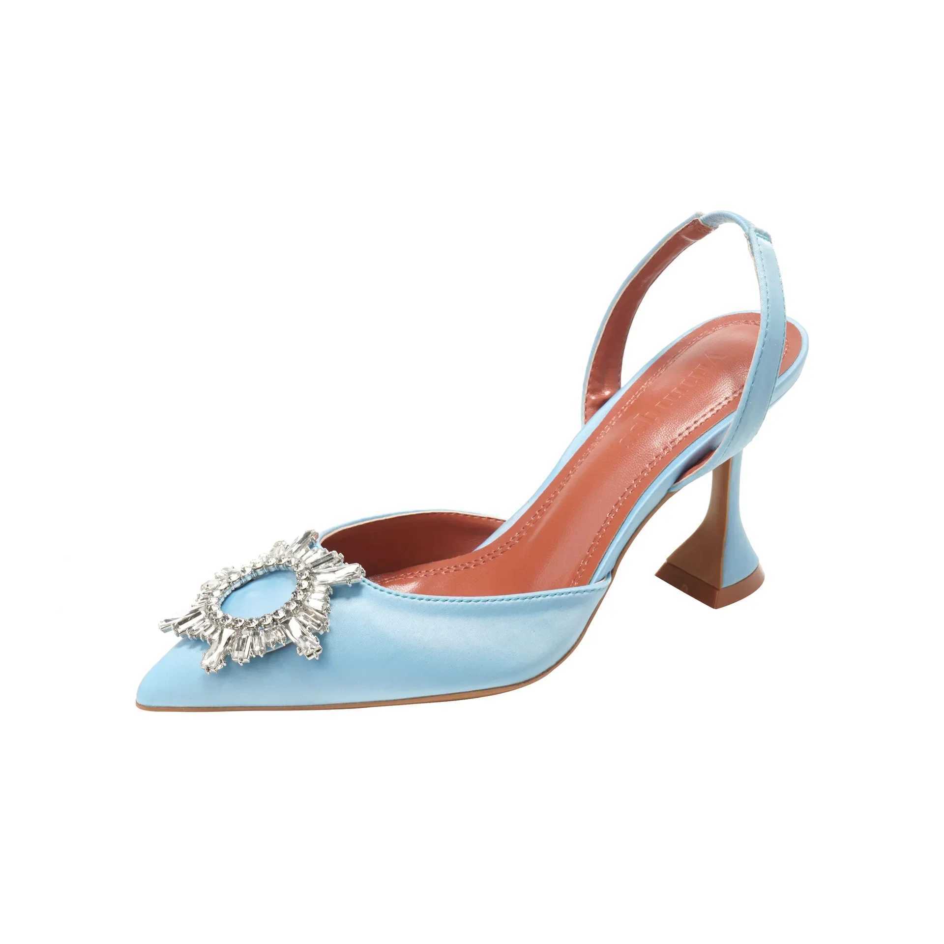 2024 Hot Selling New Solid Color Pointed Wens Sandals Sun Buckle High H and High H Wens Shoe Thread Y250317