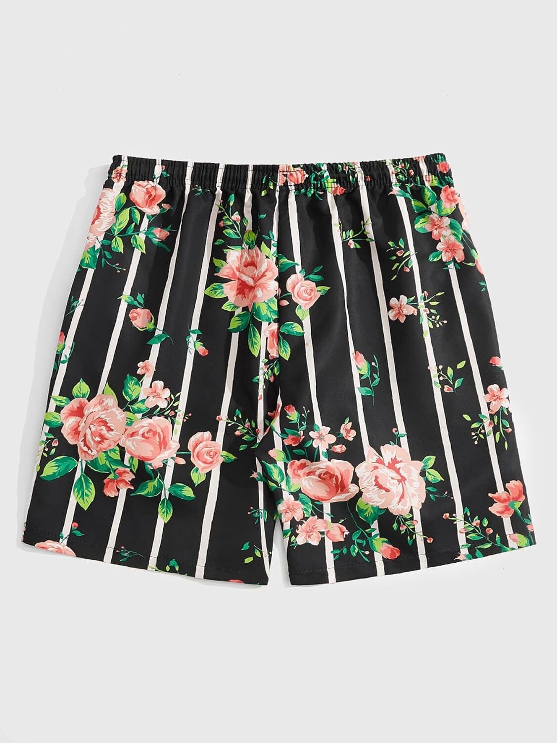Men's Floral Print Drawstring Shorts Running Athletic Sport Shorts Fashionable printed shorts