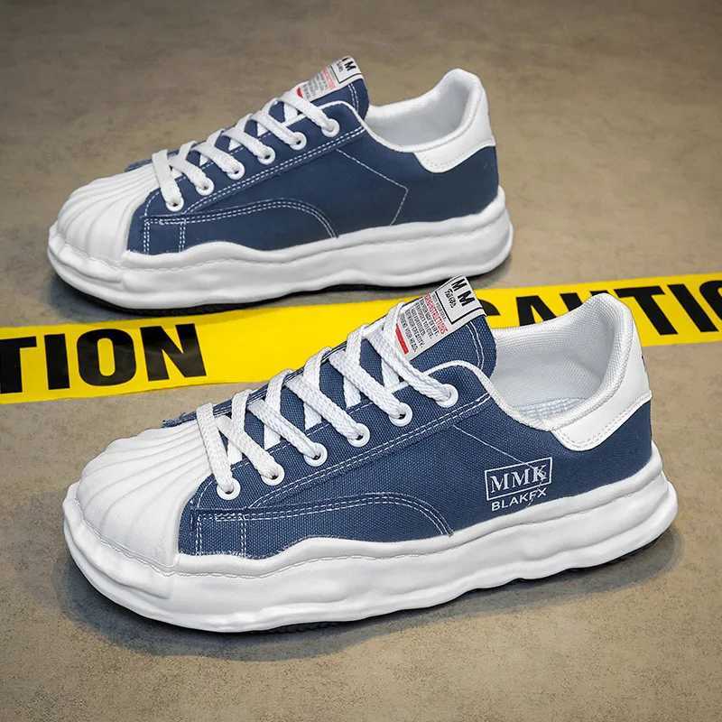 Mens Thick soled Canvas Sneakers and Warm Spring/Summer 2024 Low cut Casual Sneakers Y250318