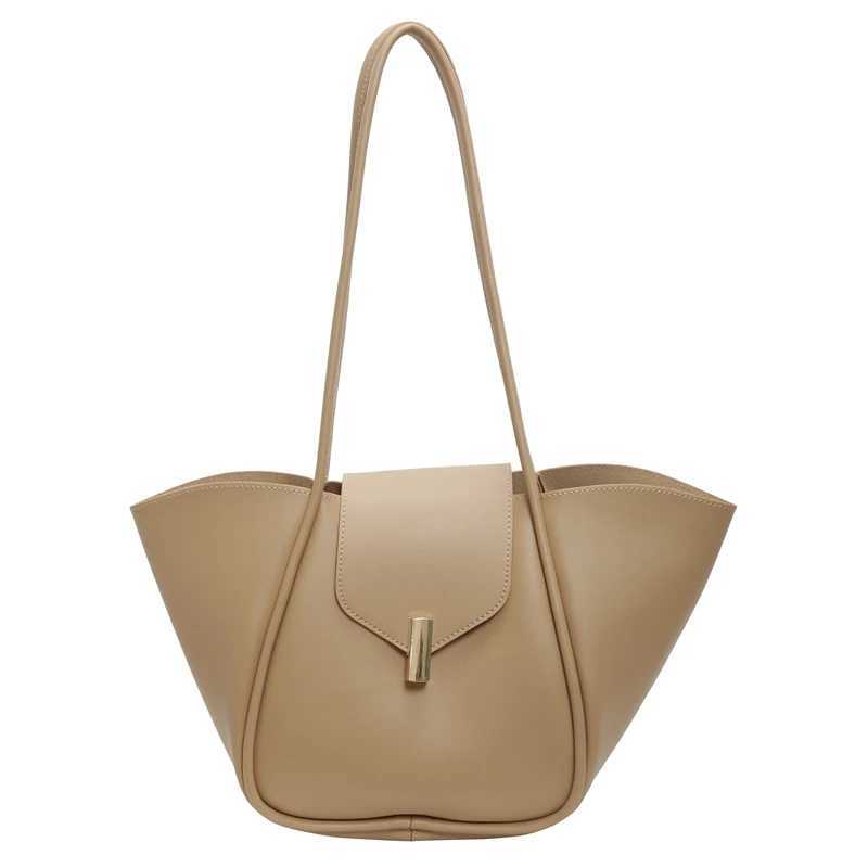 Wen Fashion Shoder Bag PU Leather Simple Tote Handbag Adjustable Strap Work Handheld Bag Daily Bag for Fem Z250318