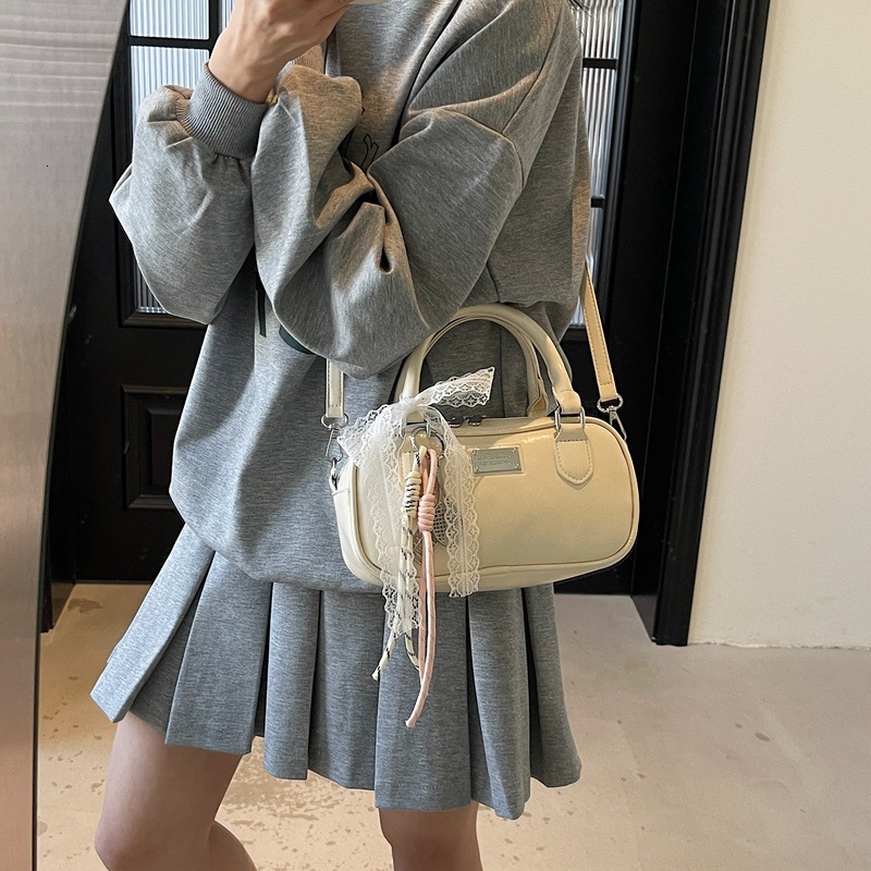High End Handbag For Women's Spring And Summer Versatile 2025 New Fashion Crossbody Bag, Casual Hand-Held Boston Bowling Bag Fashion Shoulder Bag
